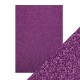 5 fogli A4 Carta Glitterata Tonic Glitter Card Nebula Purple 250gsm