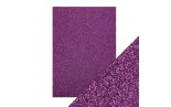 5 fogli A4 Carta Glitterata Tonic Glitter Card Nebula Purple 250gsm