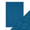 5 fogli A4 Carta Glitterata Tonic Glitter Card Midnight Topaz 250gsm