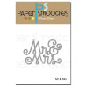 Paper Smooches Die Mr & Mrs