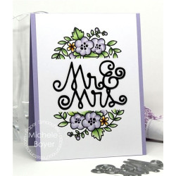 Paper Smooches Die Mr & Mrs
