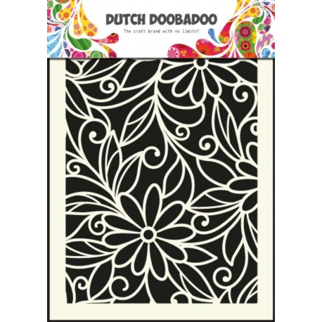 Dutch Doobadoo Dutch Mask Art Stencil Flower Swirl A5