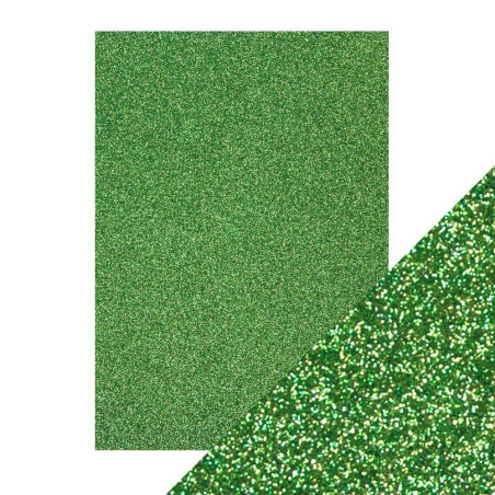 5 fogli A4 Carta Glitterata Tonic Glitter Card LuckyShamrock 250gsm