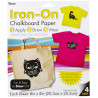 4 fogli Iron On Chalkboard Sheets 20x20cm