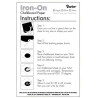 4 fogli Iron On Chalkboard Sheets 20x20cm