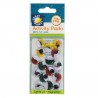 Set 16 occhi mobili tondi assortiti 15mm