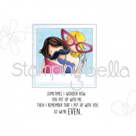 Stamping Bella Cling Stamp Uptown Girl Snapshots-Acting Goofy