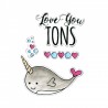 Framelits Die Set 8 pz with Stamps - Love You Tons 662681