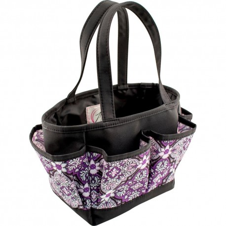 Mini Crafter's Tote Grape & Gray