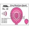 Crealies Crea-nest-dies small no. 15 Balloons Oval