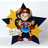 Timbro Whimsy Stamps Super Girl