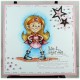 Timbro Whimsy Stamps Super Girl