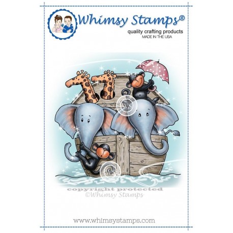 Timbro Whimsy Stamps Noah's Ark