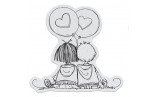 Penny Black Cling Stamp In Love