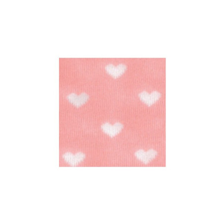 Tubolare Rosa a cuori bianchi 30x8cm