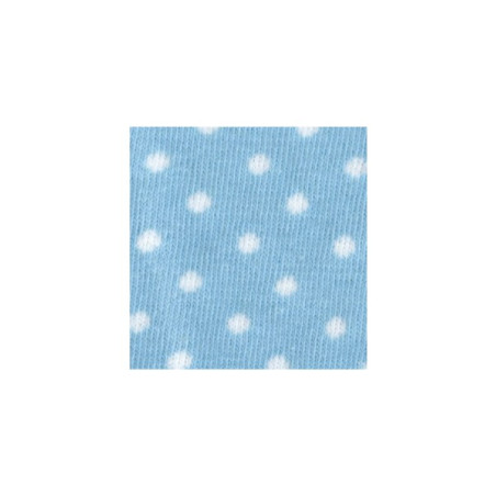 Tubolare Celeste a pois bianchi 30x8cm