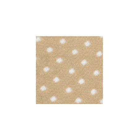 Tubolare Beige a pois bianchi 30x8cm