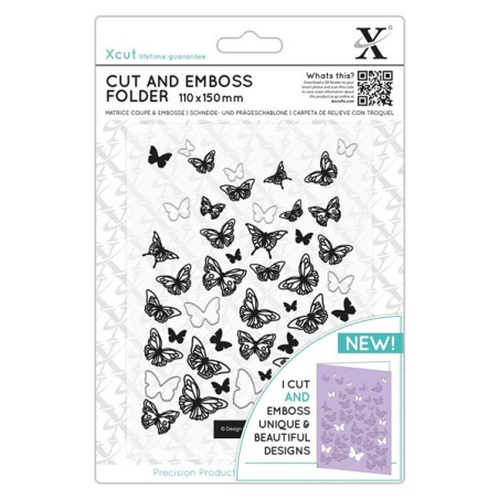 Xcut Cut & Emboss Folder - Butterflies 11x15cm