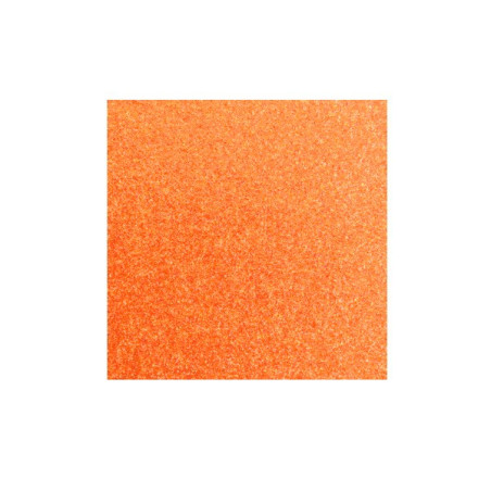 Foglio gomma crepla Arancione Glitter