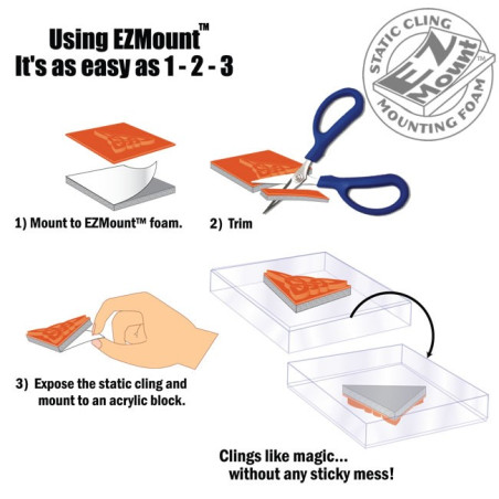 EZMount Static Cling Mounting Foam