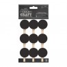 AMICI - Chalkboard Pegs - Circles 9 pezzi