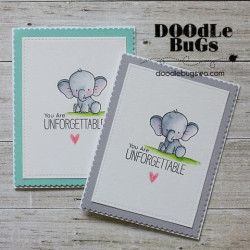 My Favorite Things Adorable Elephants Clear Stamps