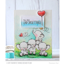 My Favorite Things Adorable Elephants Clear Stamps