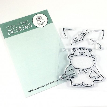 Gerda Steiner Designs Clear Stamp Set Hippo in Disguise