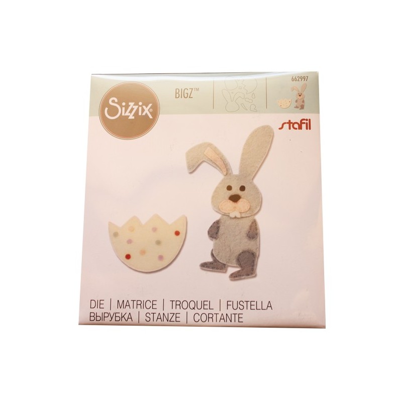 Fustella Coniglietto Bunny Sizzix Bigz Die - 662997 Fustella