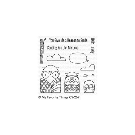 My Favorite Things Owl My Love Clear Stamps
