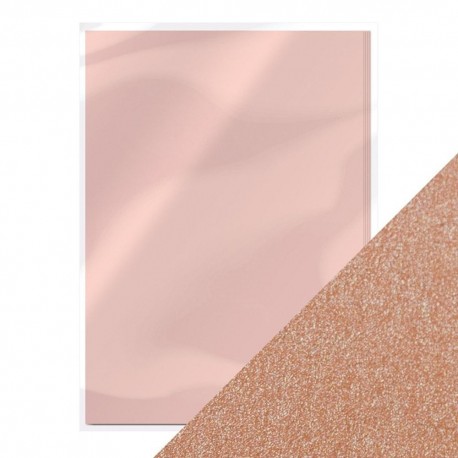 5 Fogli A4 Tonic Studios Pearlescent Card Blushing Pink