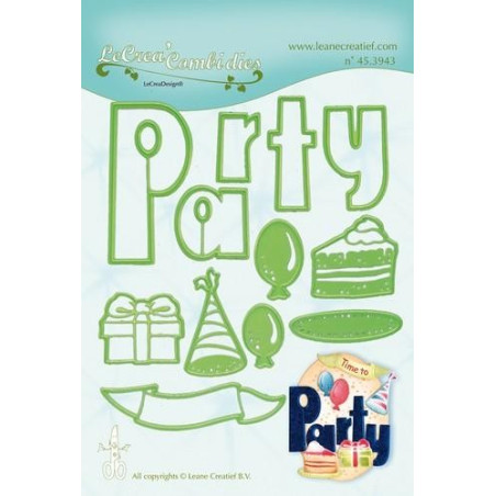 Leane Creatief Cut and Embossing Die Lea'bilities Party Combi