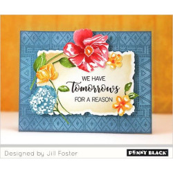 Penny Black Cling Stamp Flower Pageant