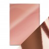 5 fogli A4 Tonic Studios Mirror Card Gloss Rose Platinum