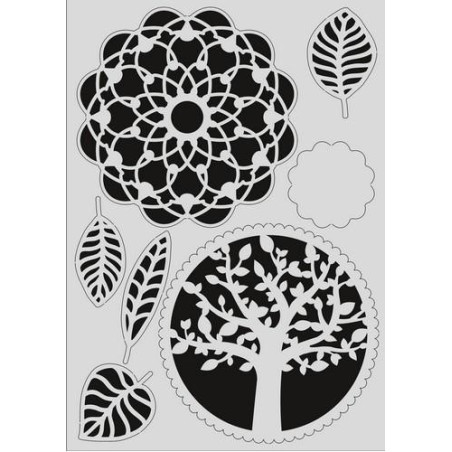 Pronty Mask Stencil Gel Tree