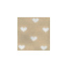 Tubolare Beige a cuori bianchi 30x8cm