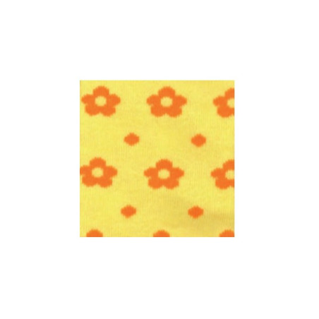 Tubolare Giallo a fiori arancioni 30x8cm