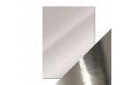 5 fogli A4 Tonic Studios Mirror Card Gloss Chrome Silver
