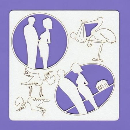 Chipboard elements Kids 001