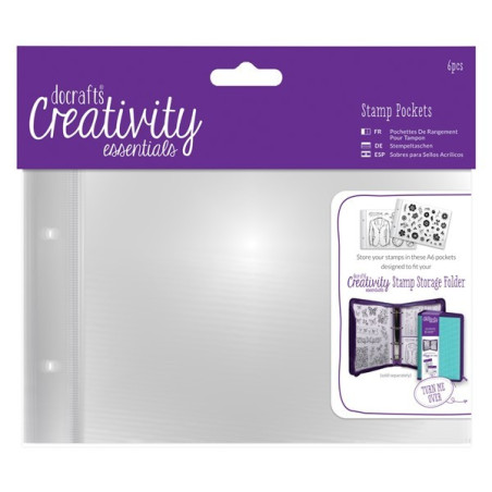 A6 Stamp Pockets per Stamp Storage 6 pezzi