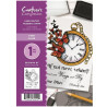 Crafter's Companion A6 Rubber Stamp - Time Flies