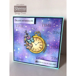 Crafter's Companion A6 Rubber Stamp - Time Flies