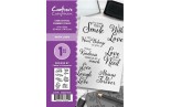 Crafter's Companion A6 Rubber Stamp - With Love