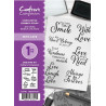 Crafter's Companion A6 Rubber Stamp - With Love