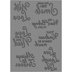 Crafter's Companion A6 Rubber Stamp - With Love