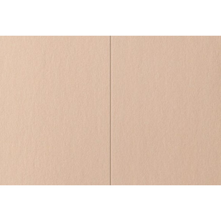 50 Biglietti Cordonati Carta Perlata Cipria 12x18cm
