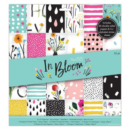 Papermania Paper Pack In Bloom 30x30 cm
