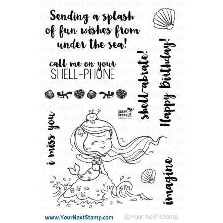Your Next Stamp Clear Stamps Little Darling Mermaid