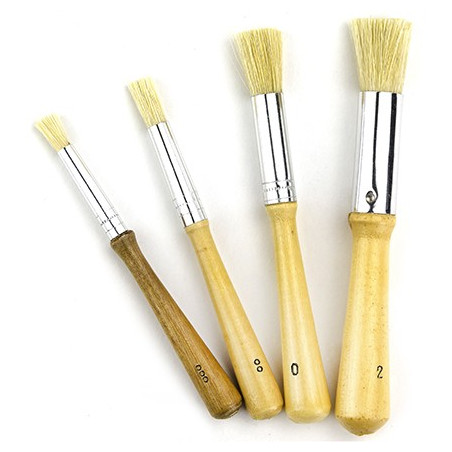 Set 4 Pennelli per Stencil