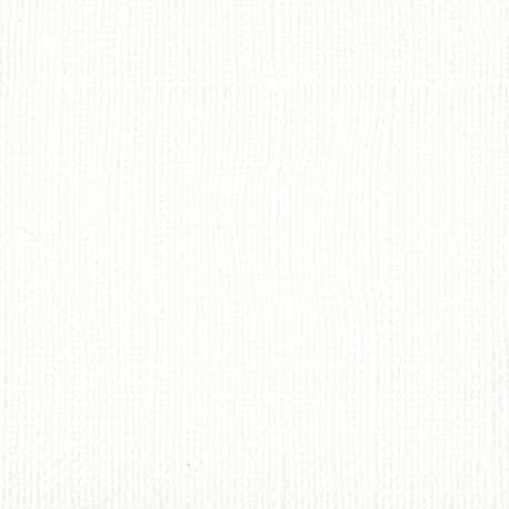 Cartoncino Bazzill Mono Canvas White 30x30cm 216gsm